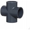 PVC tvarovka - Kríž 90 ° 75 mm, 4x lepený spoj