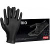 Reis RNITRIO GRIFF rukavice bez púdru s diamantovou textúrou čierne 50 KS