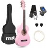 Max SoloArt Junior 1/4 Classic gitarový balíček ružový