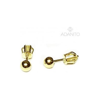 Adanito zlaté náušnice pecky na skrutku BRDLE/B3821XL1 od 100,8 € -  Heureka.sk