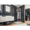 Aquatek SMART R13 Rohový sprchový kút 100x80cm Ľavý, krídlové dvere, chróm, číre sklo AQ SMARTR13CH100X8062L