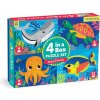Mudpuppy puzzle oceán – sada 4 v 1