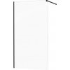 MEXEN/S - KIOTO Sprchová zástena WALK-IN 80x200 cm 8 mm, čierna, transparent 800-080-101-70-00