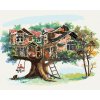 zuty Zuty - Maľovanie Podľa Čísel - Zvierací Domček Na Strome (D. Rusty Rust), 40X50 Cm, Plátno (8596530175568)