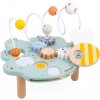 Janod Janod Sweet Cocoon Drevený motorický stolík s aktivitami List J04056