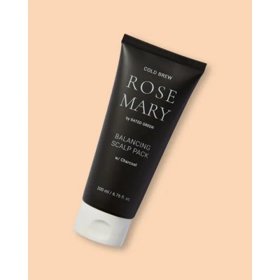 Rated Green Rosemary Balancing Scalp Pack Charcoal regeneračná maska ​​na pokožku hlavy s rozmarínovou šťavou 200 ml