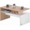 Casaria 109567 SACRAMENTO 50 x 47 x 92 cm biela / hnedá