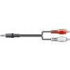 AV:link kábel Jack 3.5mm stereo samec - 2x RCA samec, 5m