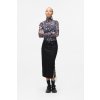 Karl Lagerfeld Jeans Klj Tied Denim Midi Skirt Stone Washed Black