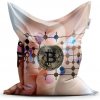 Sablio Sedací vak Bitcoin - 200x140 cm