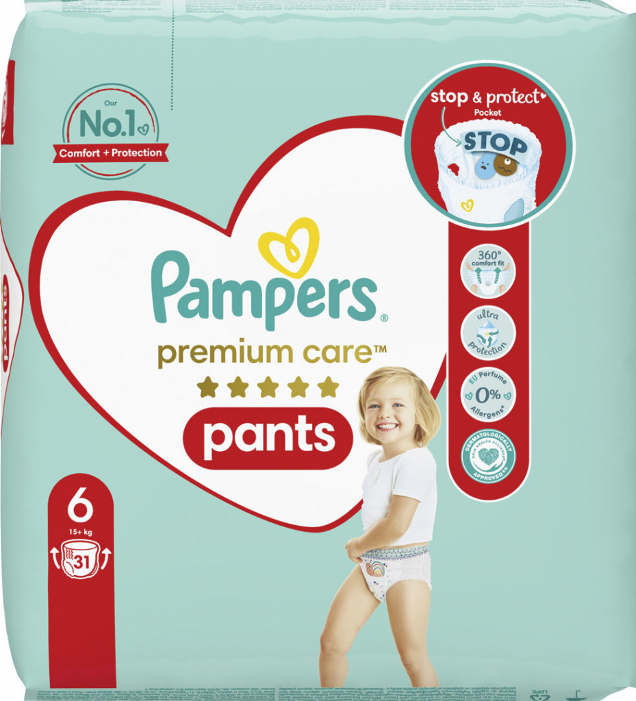 Pampers Premium Care Pants 6 31 ks od 13,5 € - Heureka.sk