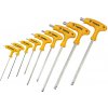 Topex Kľúče Torx typu „T“, 9 ks 35D968