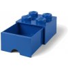 LEGO úložný box so šuplíkom 250x250x180mm - modrý (LEGO40051731)