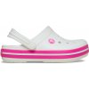 Detská nazúvacia obuv Crocs, CROCBAND CLOG K Biela,Ružová, 29/30