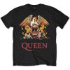 Queen tričko Classic Crest Čierna XL