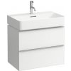 Kúpeľňová skrinka pod umývadlo Laufen Val 64x41x52 cm biela mat H4101621601001