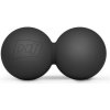 Hop-Sport Dvojitá masážna loptička 63 mm čierna