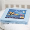 AMIDO EXQUISIT Detská napínacia plachta zo 100 % bavlny – jemný deluxe modrá Jersey 70x160 cm - možnosť úpravy rozmeru