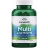 Swanson Multi and Mineral, multivitamín s minerálmi, 100 kapsúl Výživový doplnok