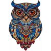 Kruzzel 24551 Drevené puzzle sova, 177 dielov, 38 x 21,5 cm