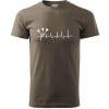 EKG šípky - Klasické pánske tričko vyššej gramáže - 3XL ( Army )
