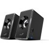 Genius reproduktory SP-U125, 2.0, 3W, čierno-šedý, regulácia hlasitosti, 3,5 mm jack (USB), 150Hz-20kHz