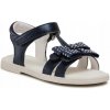 Geox sandále pre deti z prírodnej kože modré, veľkosť 25