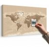 Obraz na korku nádherná vintage mapa sveta