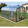 Plastový skleník Rion Prestige 48, polykarbonát, zelený 514x267 cm