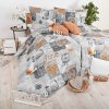 Obliečky bavlnené Zaos sivé EMI: Vankúš 50x70