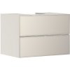 Hansgrohe Xevolos E - Umývadlová skrinka 78x56x55 cm, 2 zásuvky, matná béžová/metalická béžová 54188790