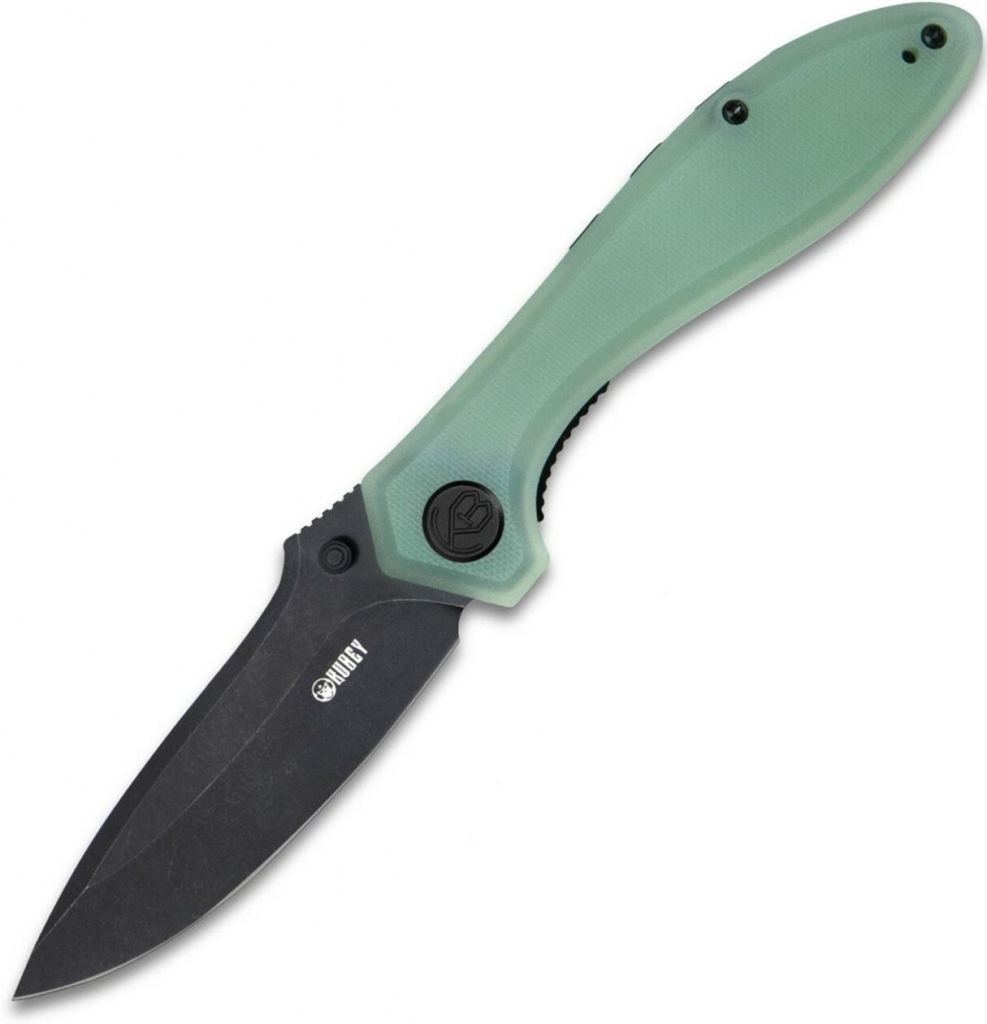 KUBEY Ruckus Liner Lock Folding Knife Jade G10 Handle KU314C
