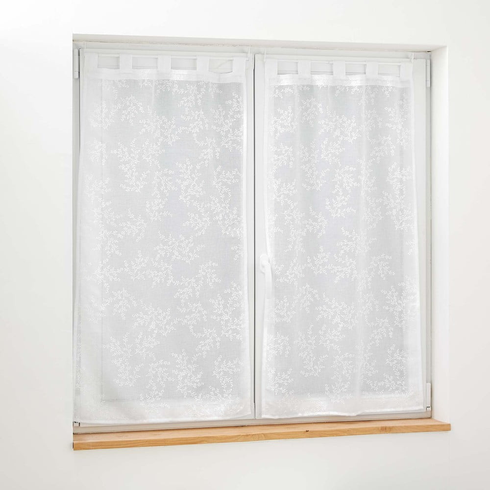 Biele voálové záclony v súprave 2 ks 60x90 cm Karla – douceur d\'intérieur