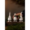 STOREFACTORY Vianočné keramické figúrky LUCIA SET/3ks V.11cm biele