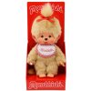 MONCHHICHI Mončiči dievča béžové s červeným podbradníkom 20 cm