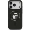 Karl Lagerfeld Liquid Silicone Karl and Choupette MagSafe Zadní Kryt pro iPhone Air Black KLHMP17MSCMKCRHK (KLHMP17MSCMKCRHK)