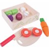 BIGJIGS TOYS Zelenina krájecí v krabičce