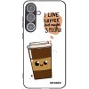 Picasee silikónový čierny obal pre Samsung Galaxy S24+ S926B 5G - Cute coffee