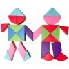 Magnetická stavebnica - Tangram, 100 ks