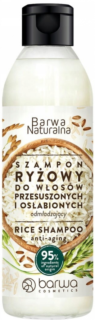 Barwa Prírodný o ml adzujúci ryžový šampón 300 ml