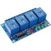 4 kanálové 12V Relé 10A Arduino raspberry / relátko bez optočlenu