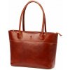 FLORENCE Dámská kožená kabelka Viktorie koňak