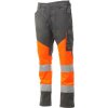 Pracovné nohavice PAYPER WORKING SUMMER, oranžová Fluo - sivá Smoke, 4XL
