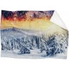 Deka Zasnežená krajina (Rozmer: 150 x 120 cm, Podšitie baránkom: ÁNO)