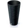 Prosperplast Kvetináč FUSU III antracitový, 30 cm