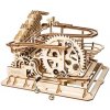 Robotime 3D drevené mechanické puzzle Kuličková dráha Marble Parkour 254 ks