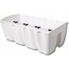 PROSPERPLAST CROWN Truhlík balkónový 58 x 28 x 20 cm, biela DCRO600