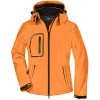 James&Nicholson Dámska zimná softshellová bunda JN1001 Orange XXL