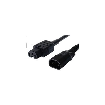 PREMIUMCORD Kabel napájecí 230V prodlužovací 2m (konektory IEC320 C14 - C15) kpss2