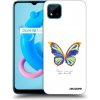 Picasee silikónový čierny obal pre Realme C11 (2021) - Diamanty White